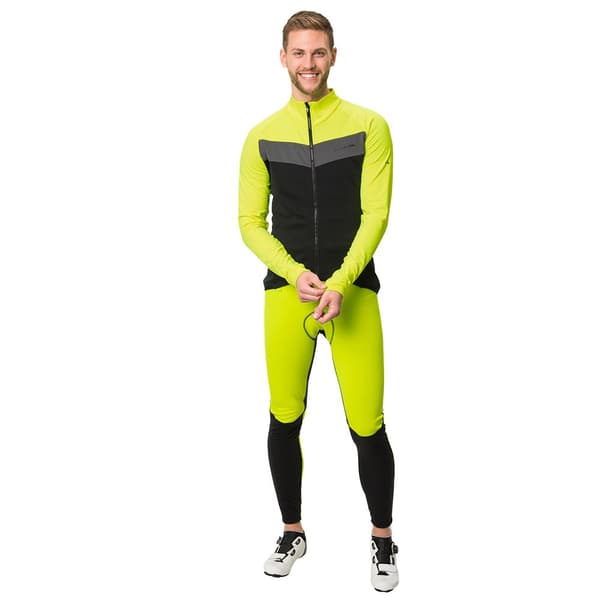 Vaude Bike Langærmet Trøje Posta Tricot Gul,Sort 3XL Mand