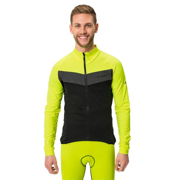Vaude Bike Langærmet Trøje Posta Tricot Gul,Sort 3XL Mand