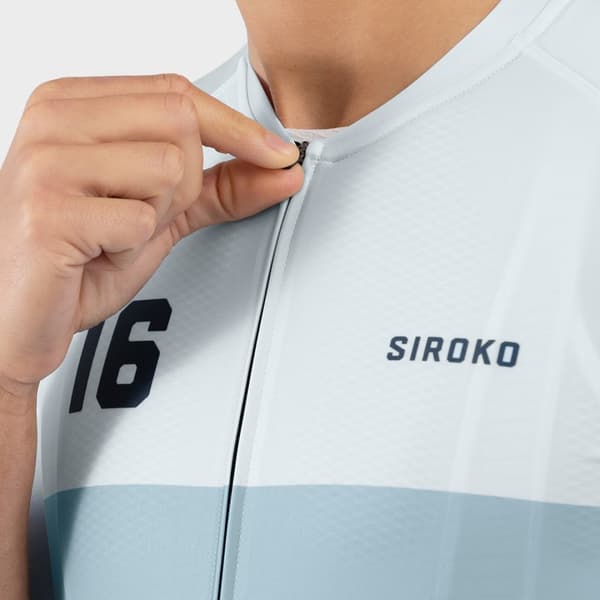 Siroko Kortärmad Tröja M2 Hardknott Pass Blå XS Man