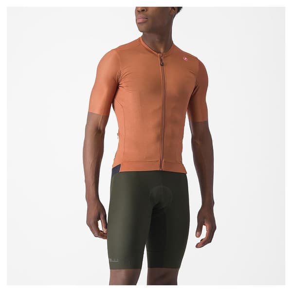 Castelli Kortærmet Trøje Espresso Orange L Mand