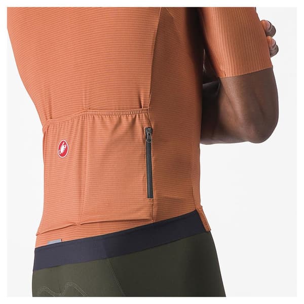 Castelli Kortærmet Trøje Espresso Orange L Mand