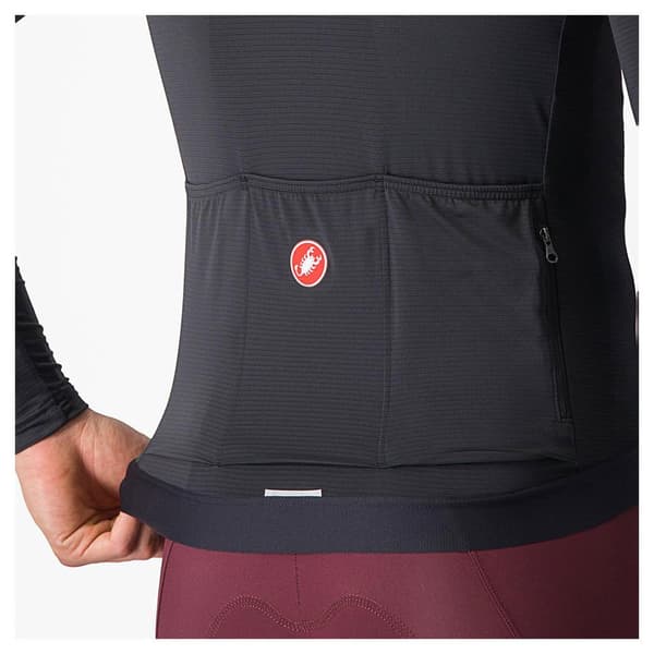 Castelli Langærmet Trøje Espresso Grå M Mand