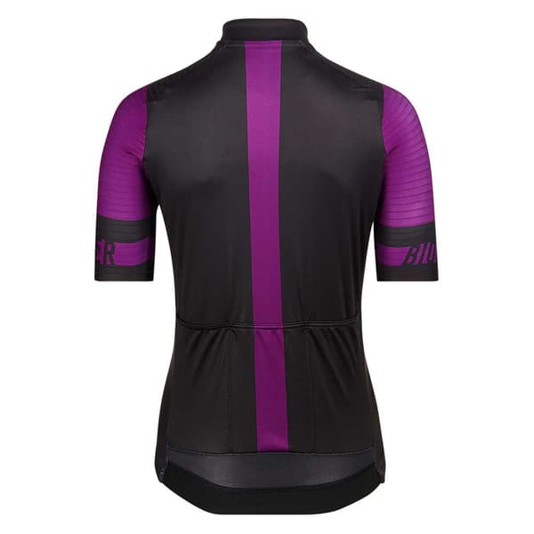 Bioracer Lyhythihainen Jersey Icon Classic Musta,Violetti XL Nainen