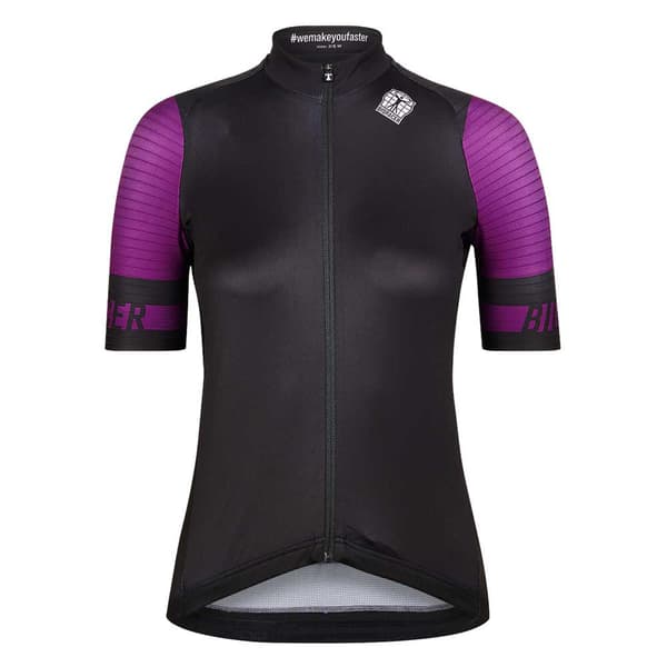 Bioracer Lyhythihainen Jersey Icon Classic Musta,Violetti XL Nainen