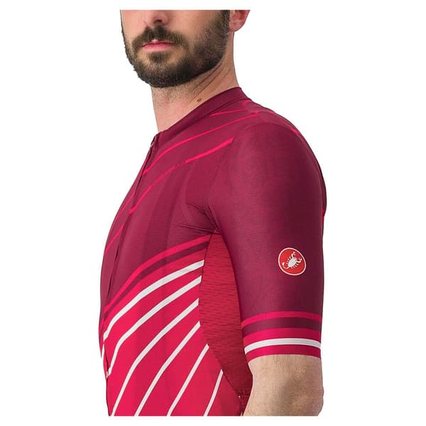 Castelli Kortærmet Trøje Speed Strada Rød M Mand