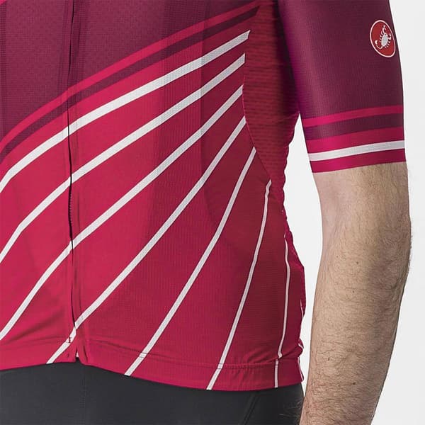 Castelli Kortærmet Trøje Speed Strada Rød M Mand