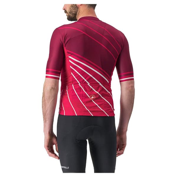 Castelli Kortærmet Trøje Speed Strada Rød M Mand