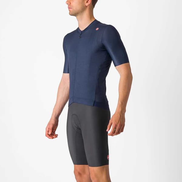Castelli Kortærmet Trøje Espresso Blå XL Mand
