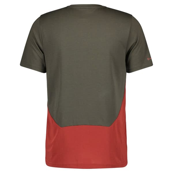 Scott Kortærmet Jersey Trail Flow Dri Rød M Mand