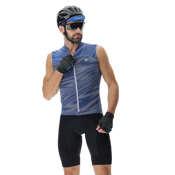 Uyn Ærmeløs Jersey Biking Wave Blå L Mand