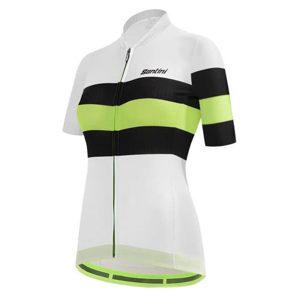 Santini Kortärmad Tröja Ecosleek Bengal Vit L Kvinna