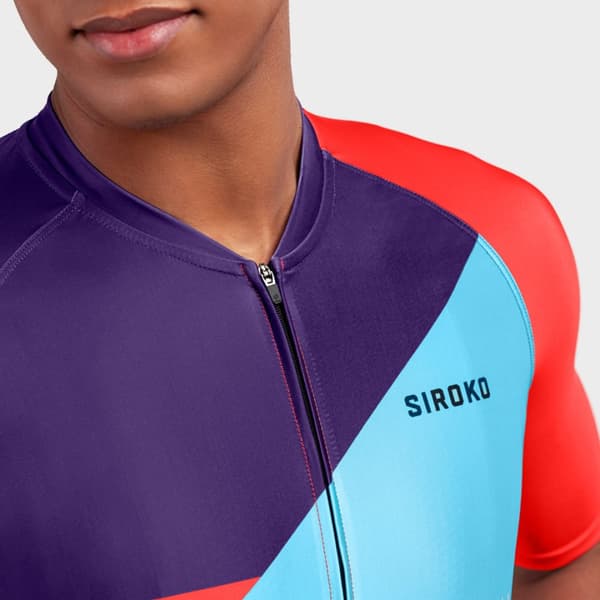 Siroko Lyhythihainen Jersey M2 Flèche Punainen M Mies