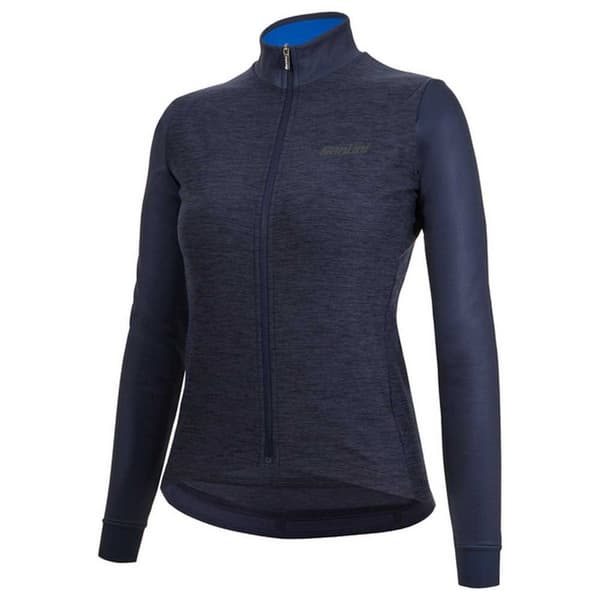 Santini Langærmet Trøje Colore Puro Thermal Blå XL Kvinde