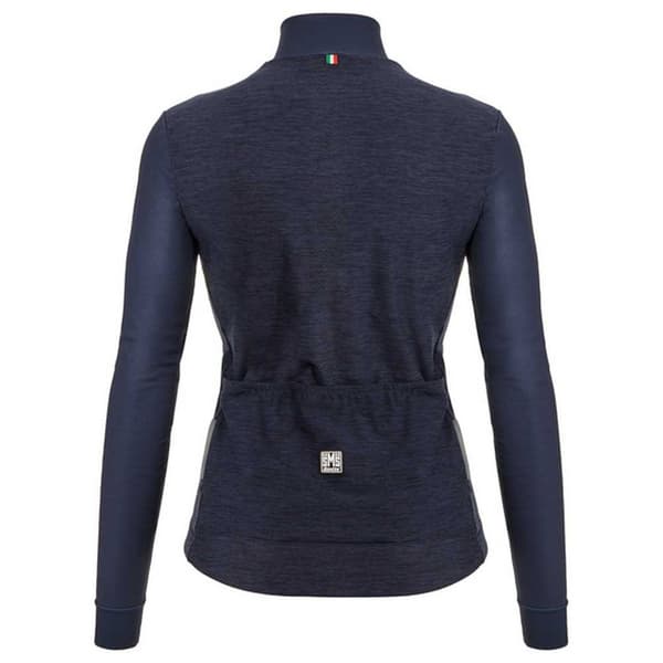 Santini Langærmet Trøje Colore Puro Thermal Blå XL Kvinde