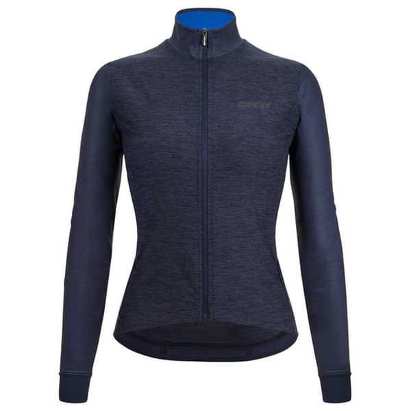 Santini Langærmet Trøje Colore Puro Thermal Blå XL Kvinde