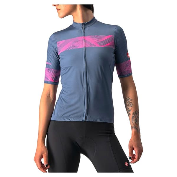 Castelli Kortærmet Jersey Fenice Blå L Kvinde
