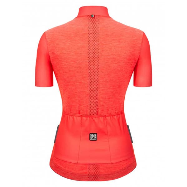 Santini Lyhythihainen Jersey Colore Puro Oranssi XS Nainen
