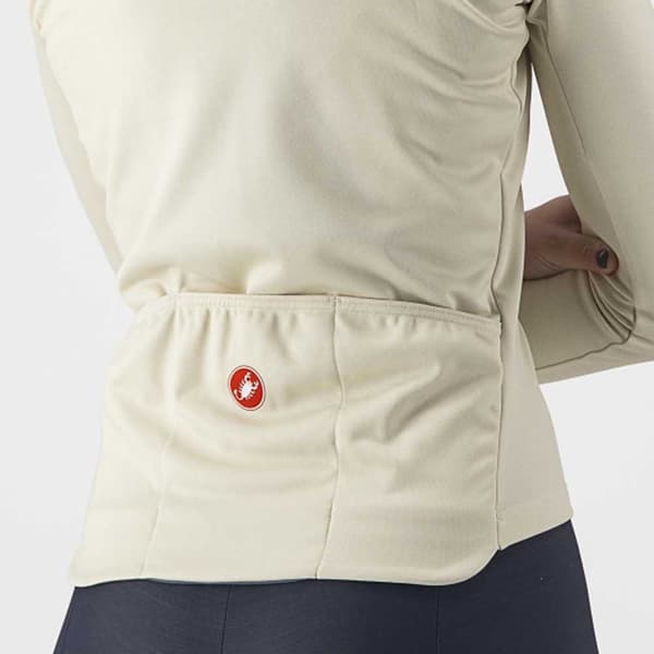Castelli Pitkähihainen Jersey Sinergia 2 Beige XL Nainen