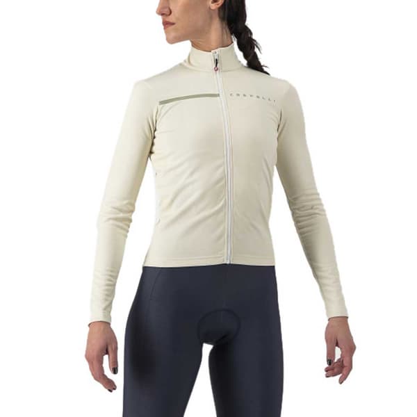 Castelli Pitkähihainen Jersey Sinergia 2 Beige XL Nainen