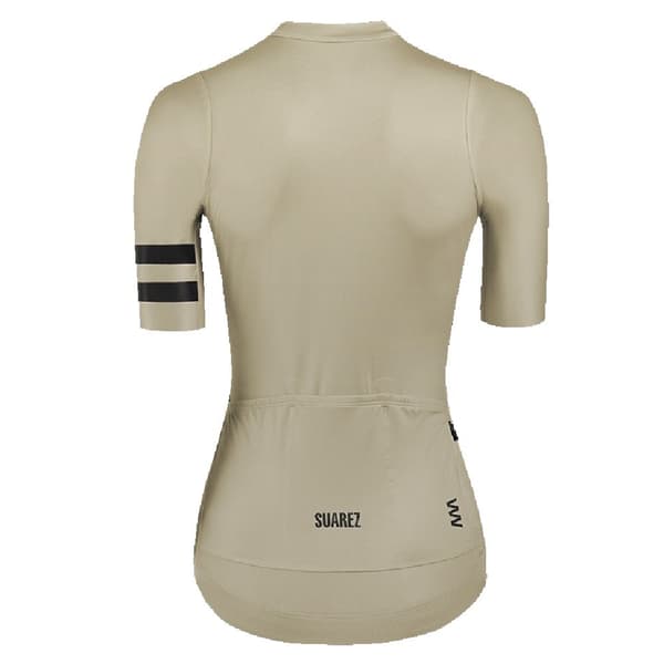 Suarez Kortärmad Tröja Solid 2.3 Beige L Kvinna
