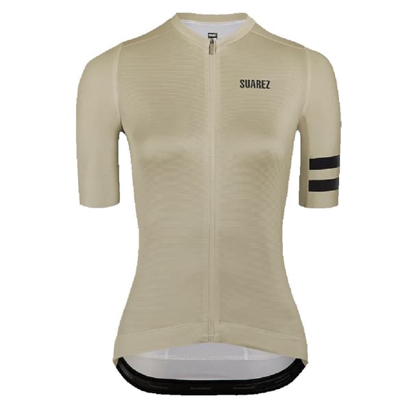 Suarez Kortärmad Tröja Solid 2.3 Beige L Kvinna