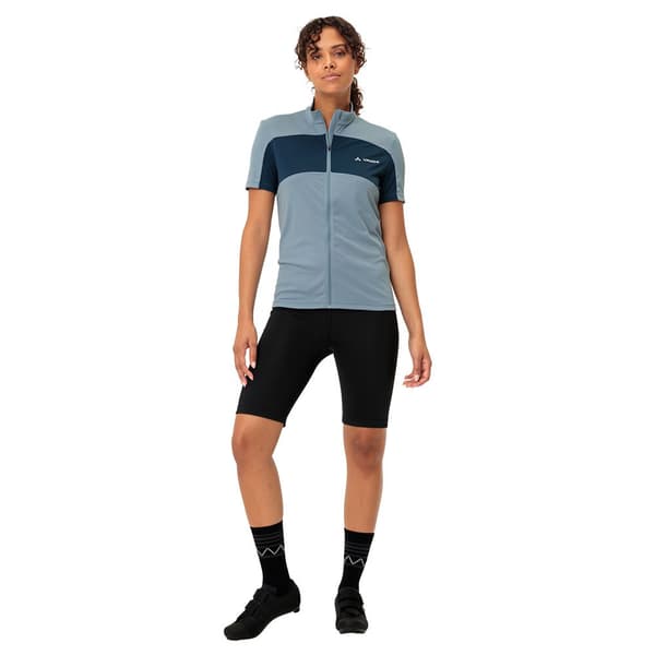 Vaude Lyhythihainen Jersey Matera Fz Sininen 36 Nainen