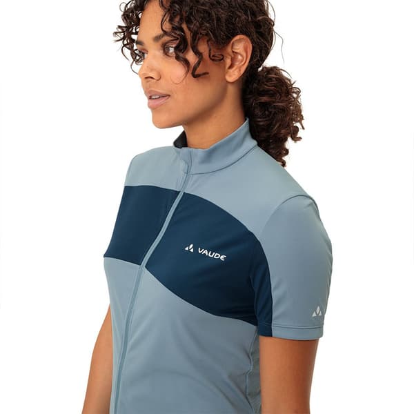 Vaude Lyhythihainen Jersey Matera Fz Sininen 36 Nainen
