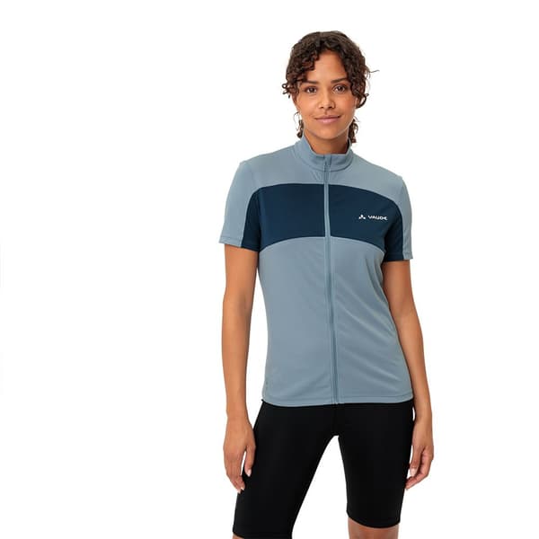 Vaude Lyhythihainen Jersey Matera Fz Sininen 36 Nainen