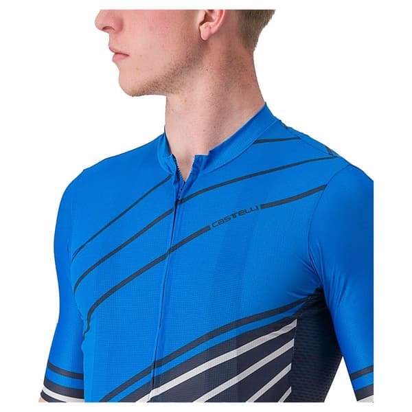 Castelli Kortärmad Tröja Speed Strada Blå S Man