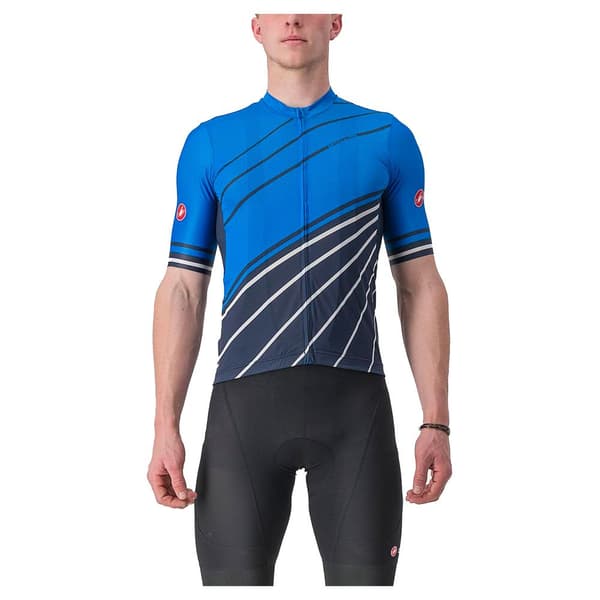 Castelli Kortärmad Tröja Speed Strada Blå S Man