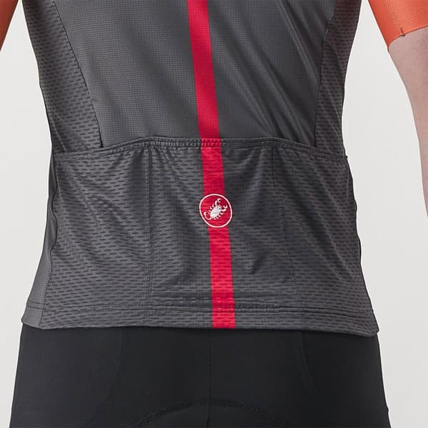 Castelli Sezione Lyhythihainen Paita Harmaa 2XL Mies