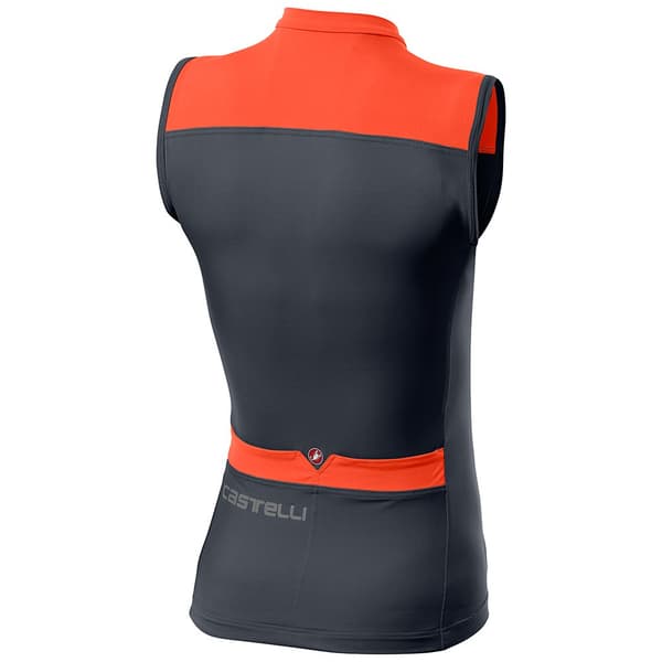 Castelli Solaris Ärmlös Tröja Orange,Grå S Kvinna