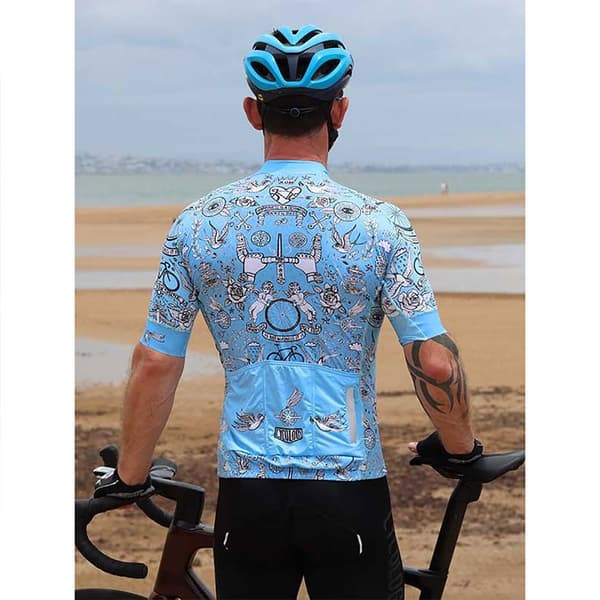 Cycology Velo Tattoo Lyhythihainen Paita Sininen M Mies