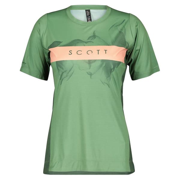 Scott Trail Vertic Kortsærmet Enduro-trøje Grøn S Kvinde