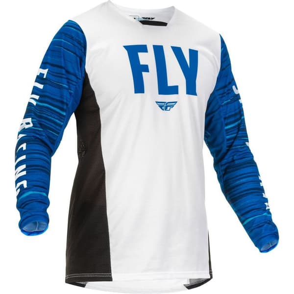 Fly Racing Kinetic Wave Langærmet Enduro-trøje Hvid 2XL Mand