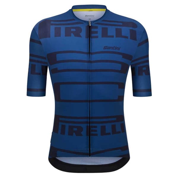 Santini Pirelli 2024 Kortærmet Trøje Blå 4XL Mand