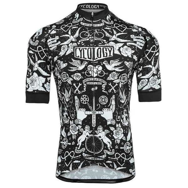 Cycology Velo Tattoo Kortærmet Trøje Sort M Mand