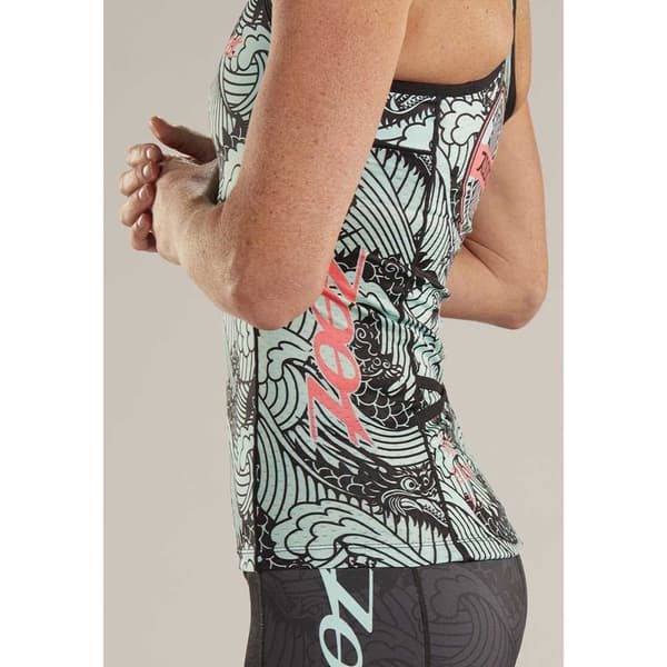 Zoot Ltd Racerback Tokyo Ærmeløs Cykeltrøje Grå 2XL Kvinde