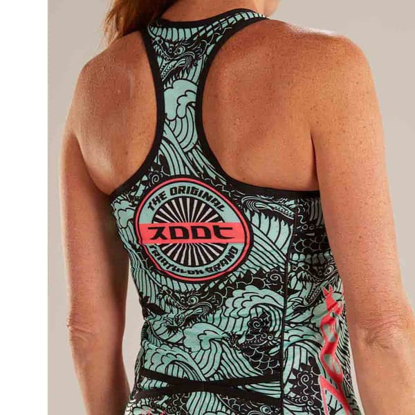 Zoot Ltd Racerback Tokyo Ærmeløs Cykeltrøje Grå 2XL Kvinde