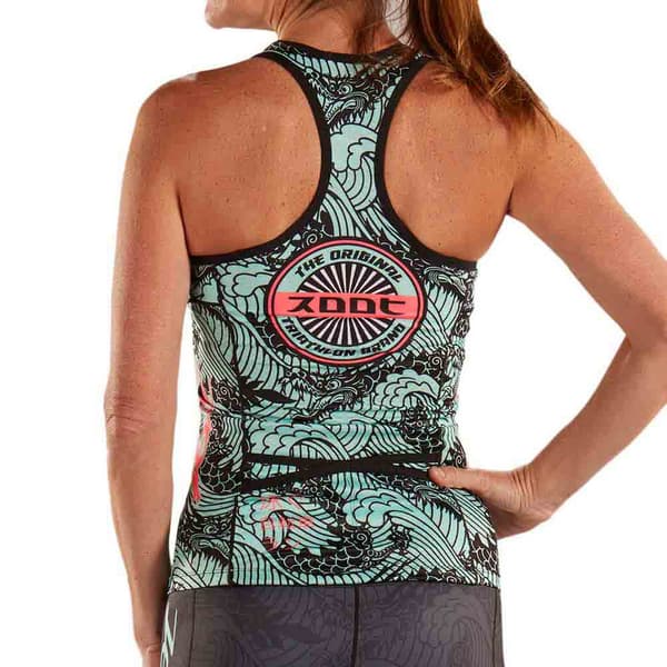 Zoot Ltd Racerback Tokyo Ærmeløs Cykeltrøje Grå 2XL Kvinde
