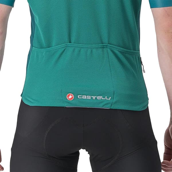 Castelli Endurance Elite Korta ärmar Cykeltröja Grönt S Man