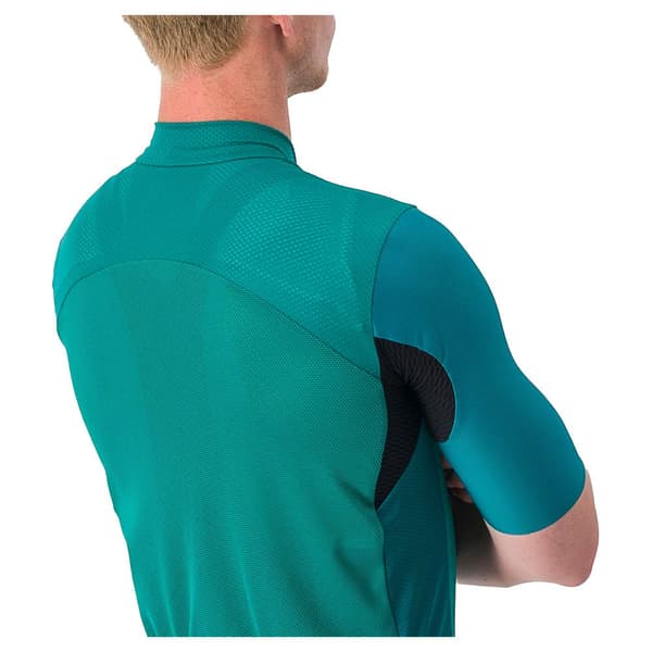 Castelli Endurance Elite Korta ärmar Cykeltröja Grönt S Man