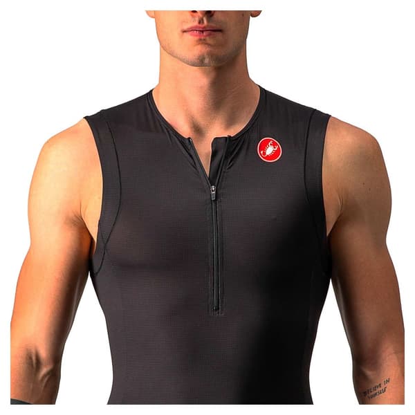 Castelli Free Tri 2 Hihaton Pyöräilypaita Musta S Mies