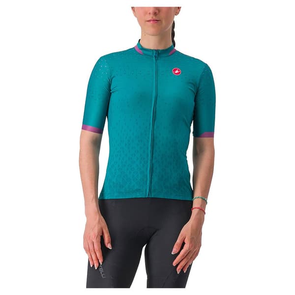 Castelli Pezzi Kortærmet Trøje Grøn XS Kvinde