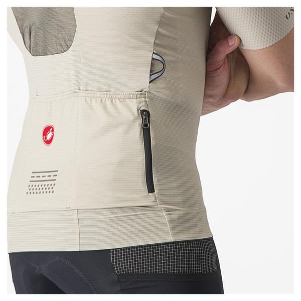 Castelli Unlimited Pro Lyhythihainen Pyöräilypaita Beige L Mies