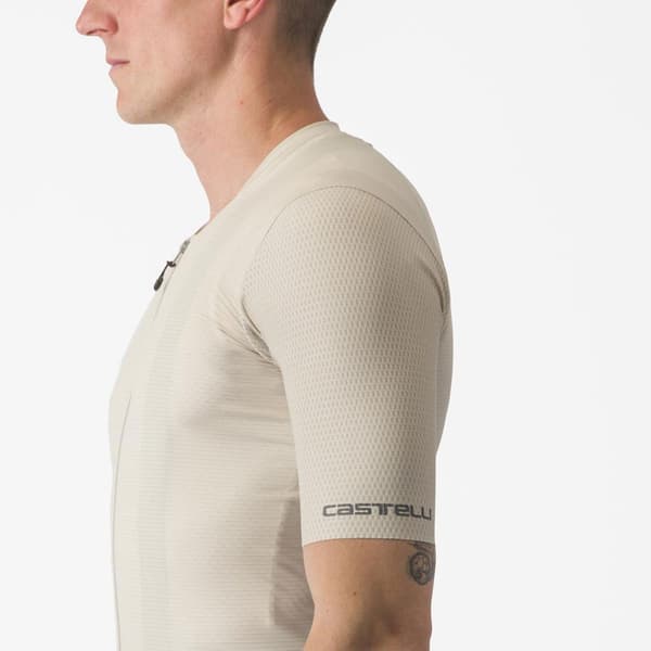 Castelli Unlimited Pro Lyhythihainen Pyöräilypaita Beige L Mies