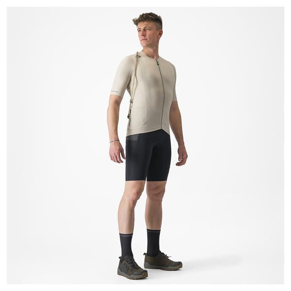 Castelli Unlimited Pro Lyhythihainen Pyöräilypaita Beige L Mies