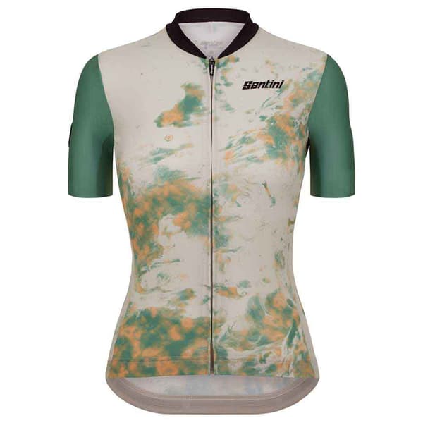 Santini Marble Slim Fit Kortærmet Trøje Grøn S Kvinde