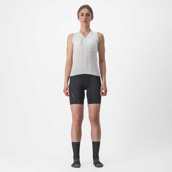 Castelli Anima 4 Ærmeløs Cykeltrøje Hvid XS Kvinde