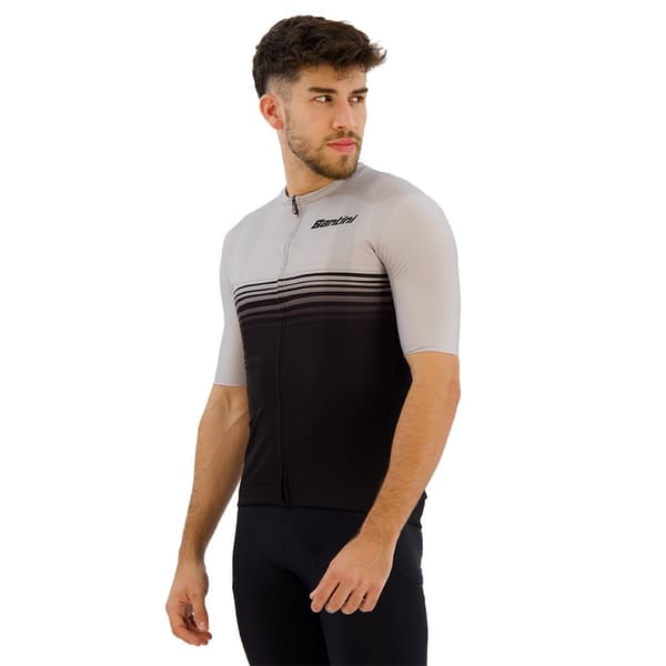 Santini Noir Korta ärmar Cykeltröja Grå S Man